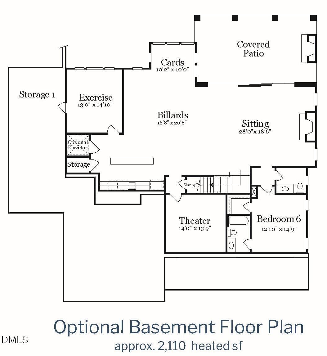Basement Plan - 900 Currituck Drive, Raleigh, NC 27609, Raleigh