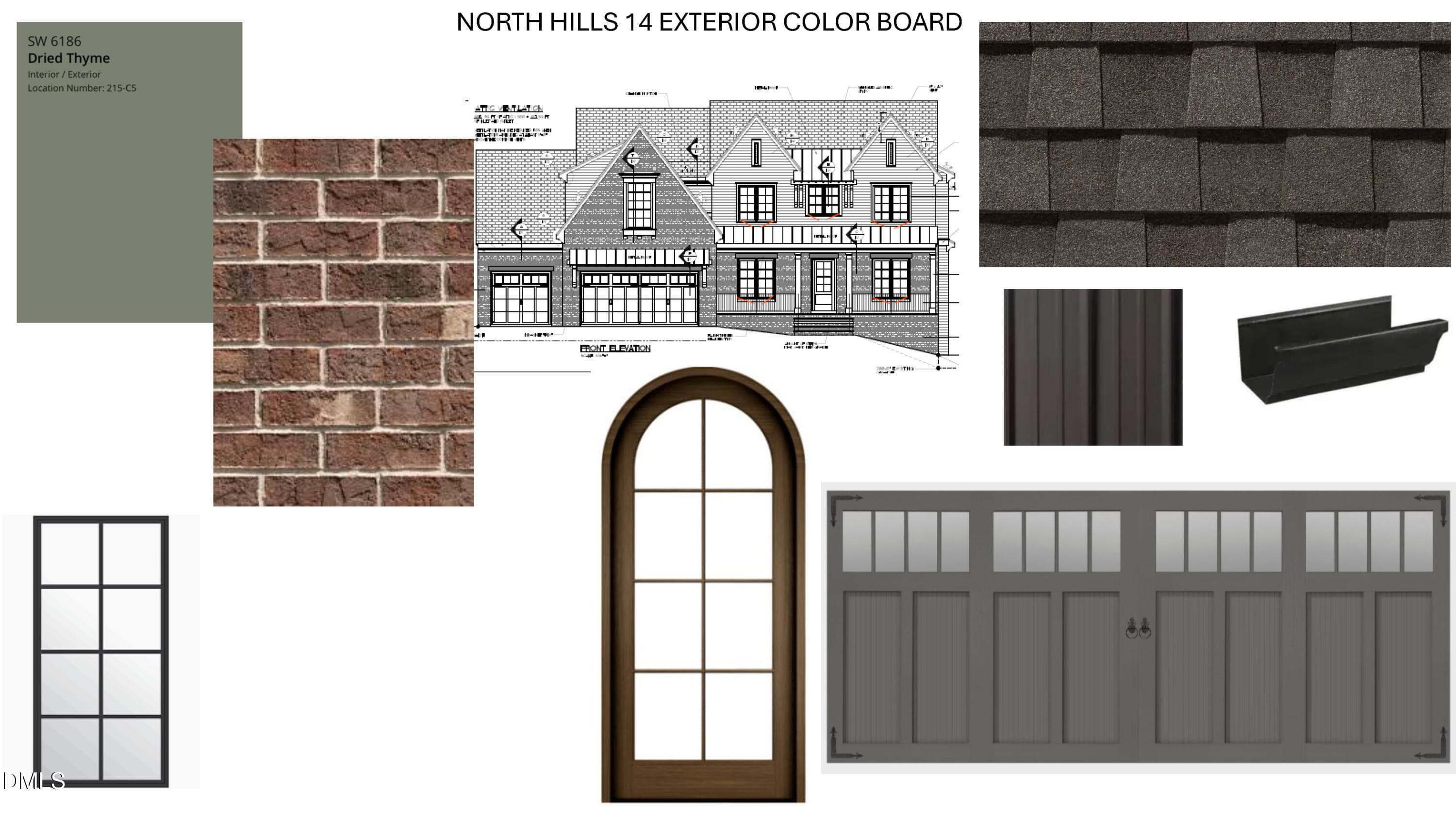 NORTH HILLS 14 EXTERIOR COLOR BOARD (ver - 900 Currituck Drive, Raleigh, NC 27609, Raleigh