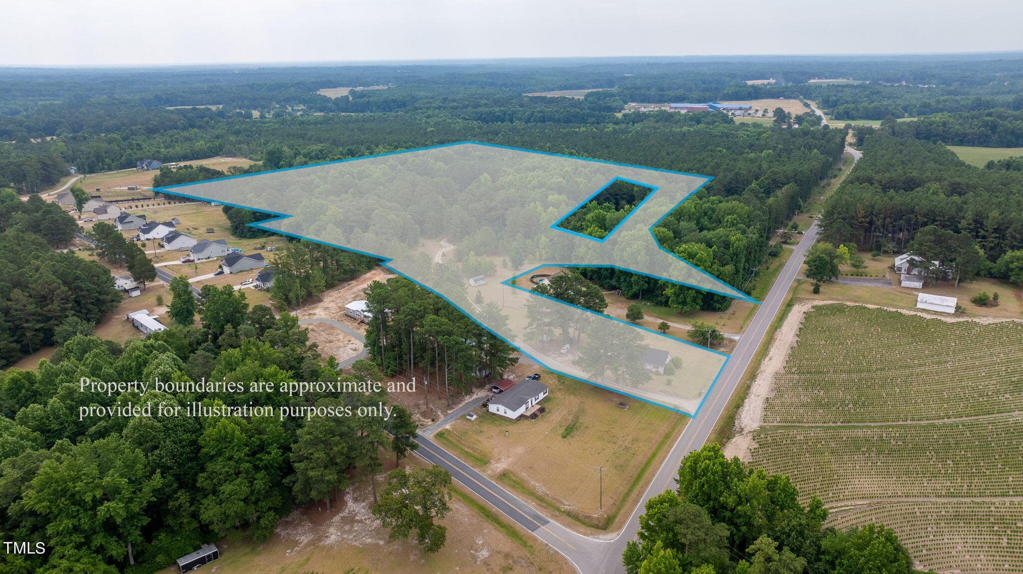 Aerial View - 683 Adcock Parent And Tract A Road, Lillington, NC 27546