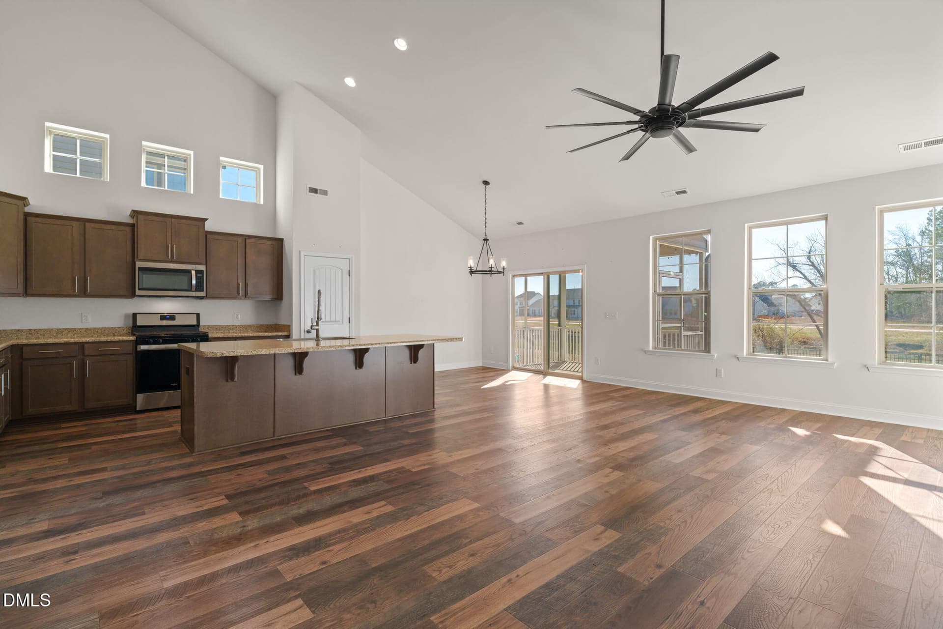 Family Room with Kitchen - 1585 Sage Tree Drive, Zebulon, NC 27597