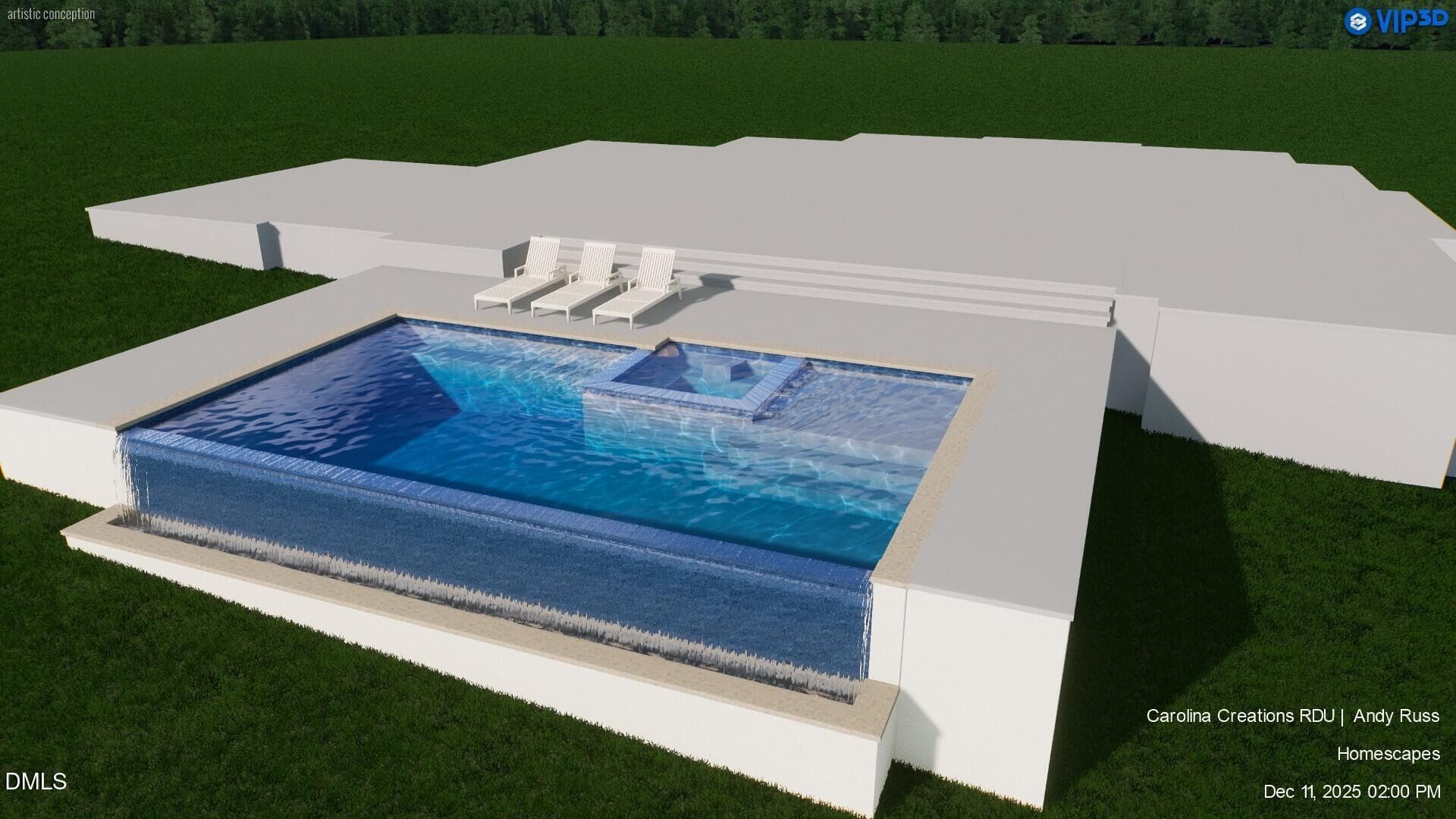 Pool - 7136 North Ridge Drive, Raleigh, NC 27615