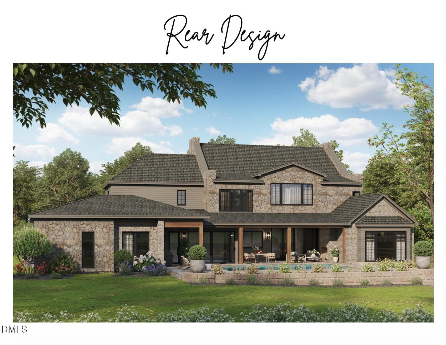 Rear - 7136 North Ridge Drive, Raleigh, NC 27615