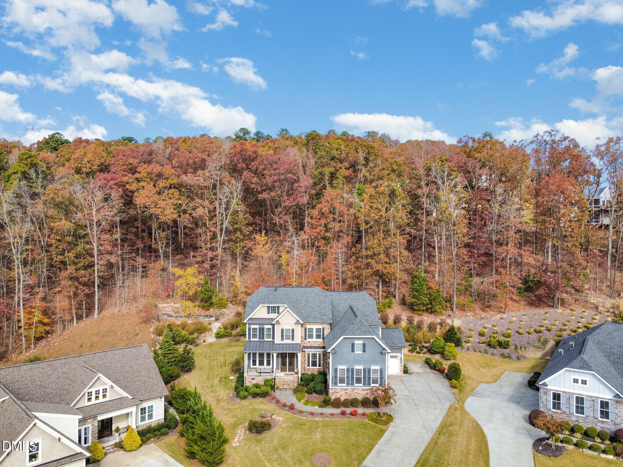 Aerial View - 137 Lystra Grant Court, Chapel Hill, NC 27517, Chapel Hill