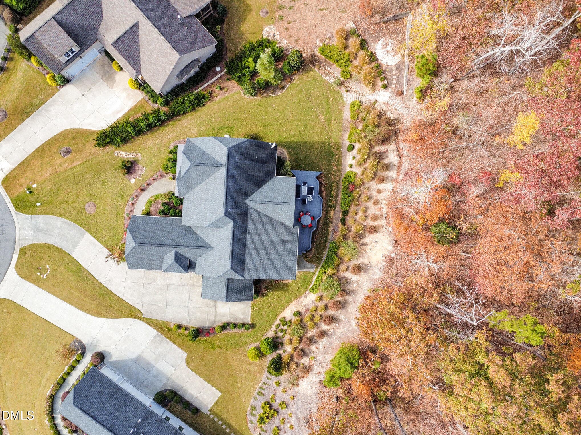 Aerial View - 137 Lystra Grant Court, Chapel Hill, NC 27517, Chapel Hill