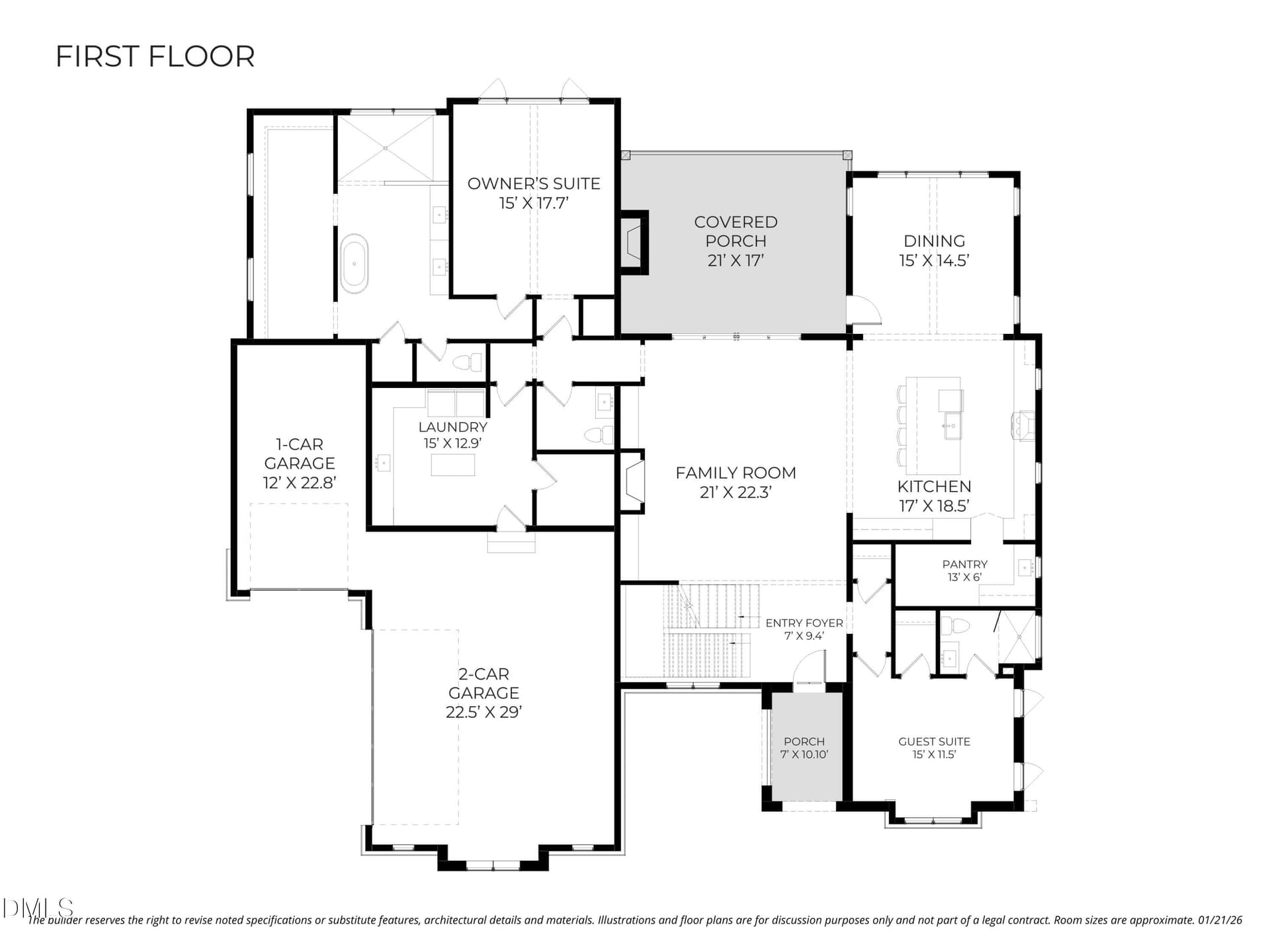 First Floor - 1725 Legacy Ridge Lane, Wake Forest, NC 27587