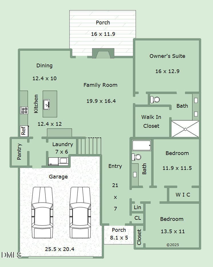 Floorplan-1st-Lot 47 Sanders Grove - 12685 Mallard Rock Road, Zebulon, NC 27597, Zebulon