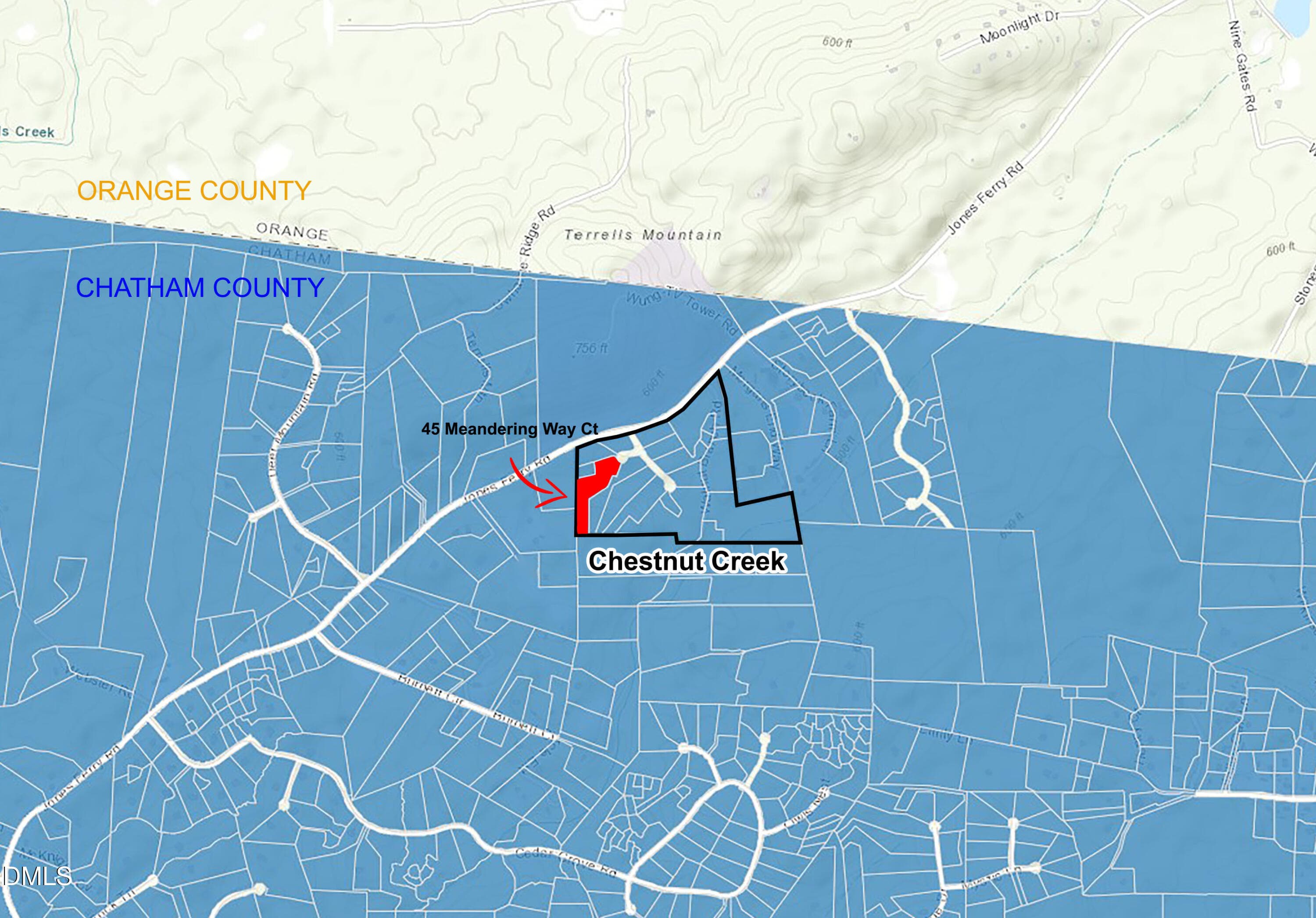 Map 2 - 45 Meandering Way Court, Chapel Hill, NC 27516, Chapel Hill