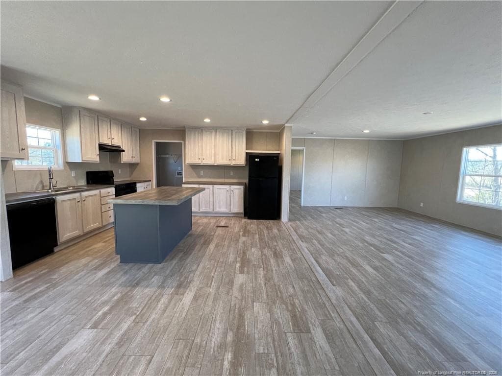 Kitchen view from dining area - 801 Horseshoe Road, Autryville, NC 28318