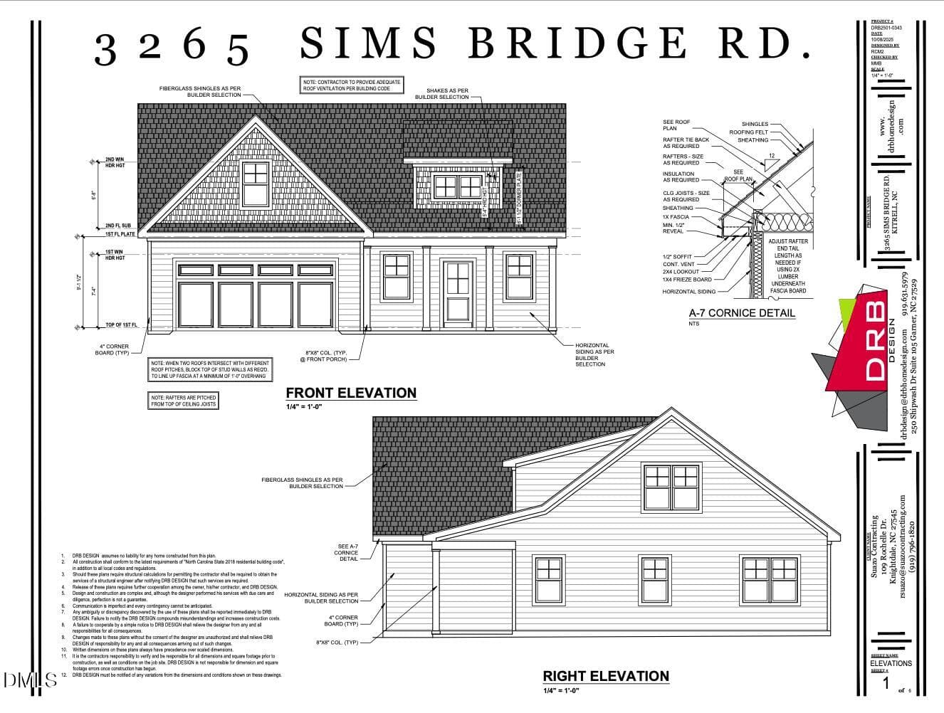 9. PLAN 1 - 3265 Sims Bridge Road, Kittrell, NC 27544