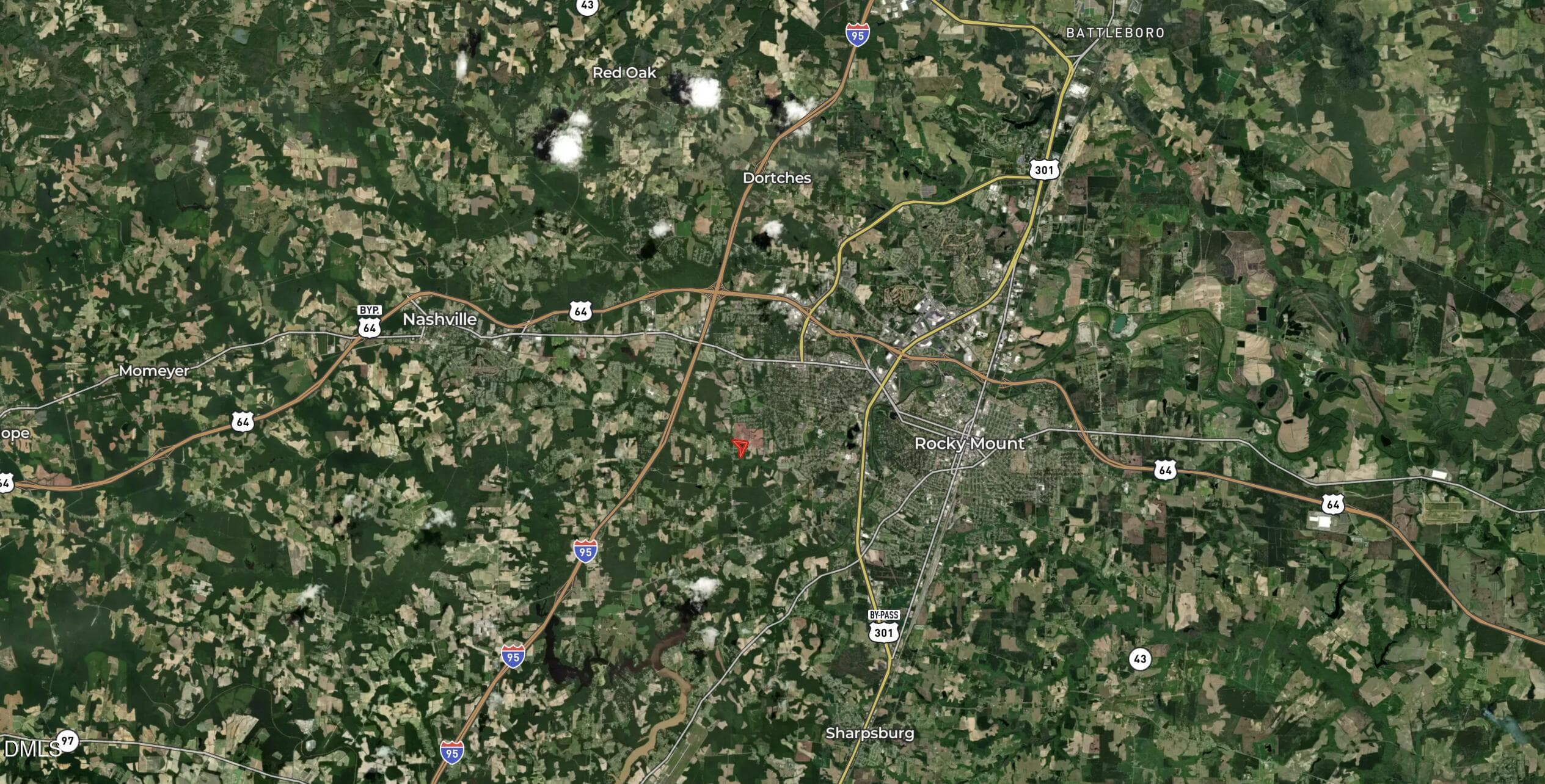 Expanded Aerial - 1012 S Halifax Road, Rocky Mount, NC 27803, Rocky Mount
