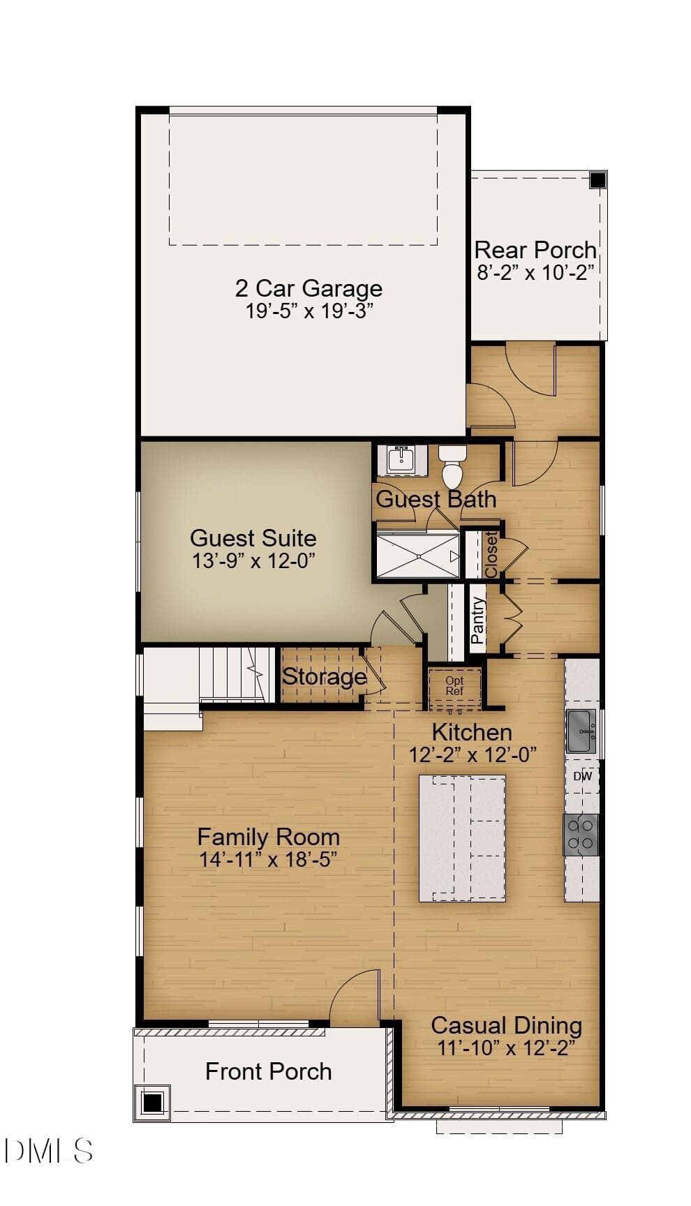 Timothy Craftsman First Floor Base - 2417 Safe Harbour Road, Fuquay Varina, NC 27526