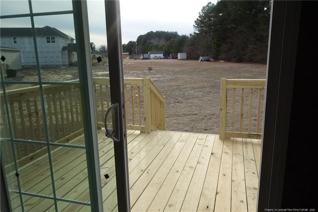 Sliding Glass Door/Back Deck - 1438 Twisted Hickory Road, Elizabethtown, NC 28337