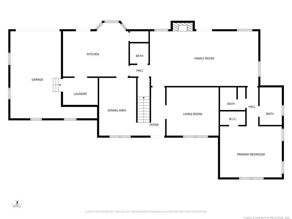 Downstairs floor plan - 2924 Walden Road, Fayetteville, NC 28303, Fayetteville