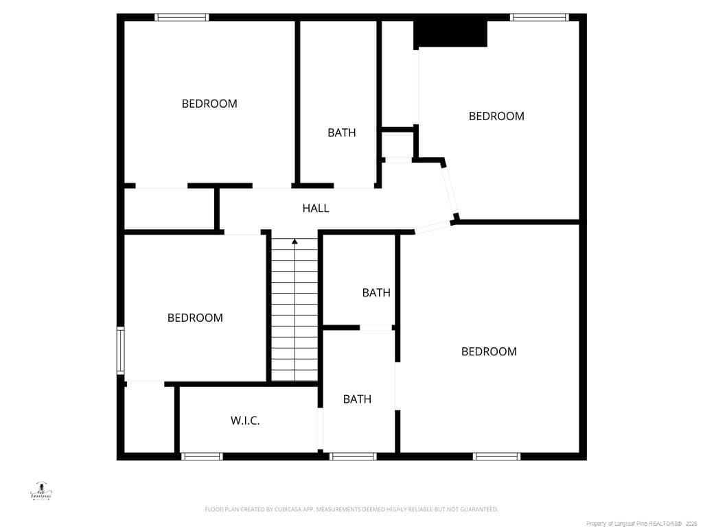 Upstairs floor plan - 2924 Walden Road, Fayetteville, NC 28303, Fayetteville