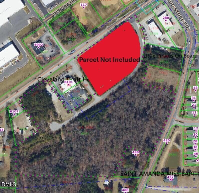 6109VeteranPkwyBounderies - 6109 Veterans Parkway, Garner, NC 27529