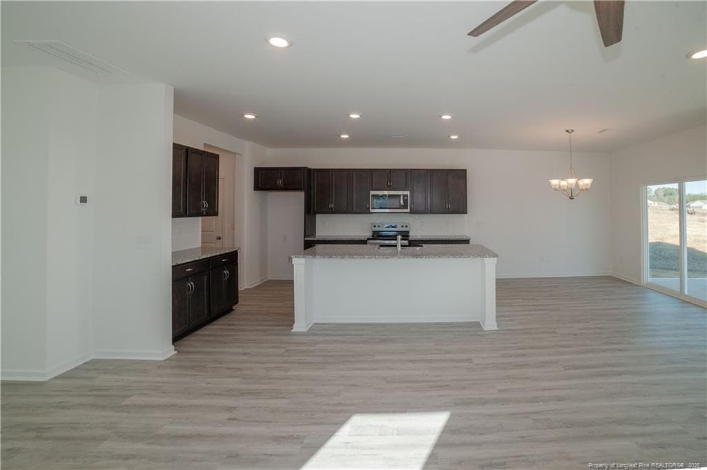 LR to Kitchen View - 246 Tormore Drive, Sanford, NC 27330