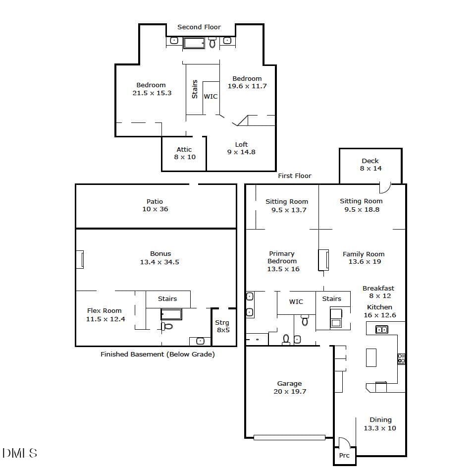 Floor Plans - 4724 Ludwell Branch Court, Raleigh, NC 27612, Raleigh