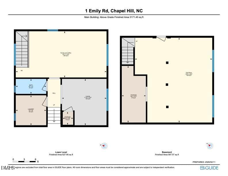 1 Emily Floorplan 2 - 1 Emily Road, Chapel Hill, NC 27514, Chapel Hill