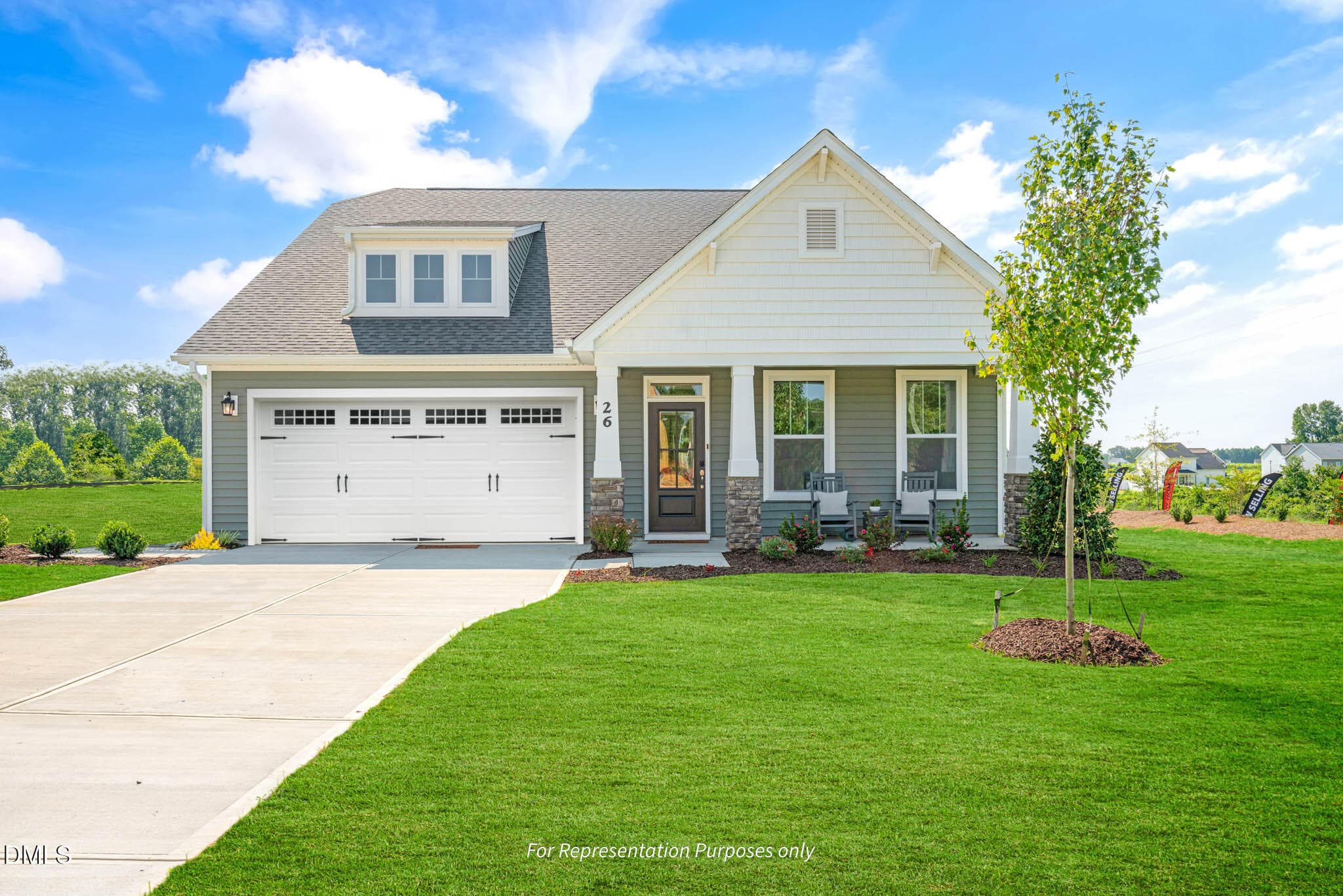 Clayton craftsman elevation-10 - 145 Bluestone Drive, Lillington, NC 27546