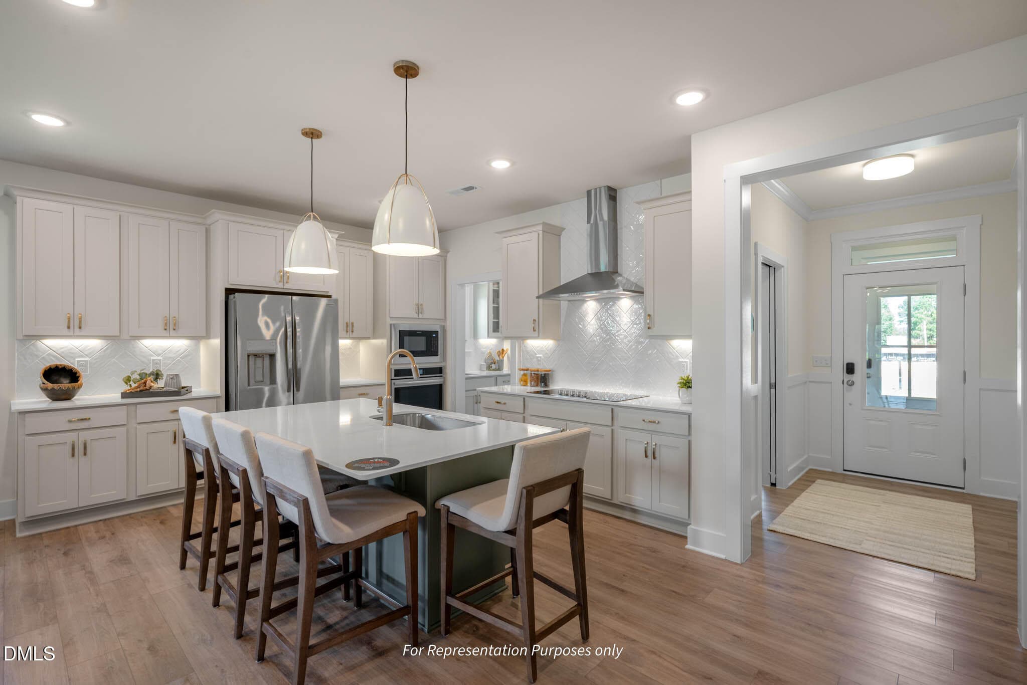 Clayton Staged w_ Messy and gourmet kitc - 145 Bluestone Drive, Lillington, NC 27546
