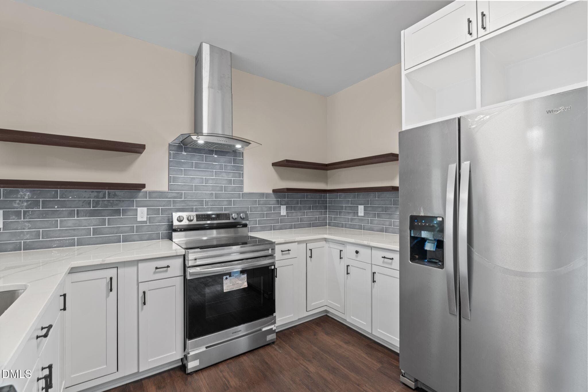 Kitchen with Vented Hood - 147 Creek Bend Drive, Vass, NC 28394
