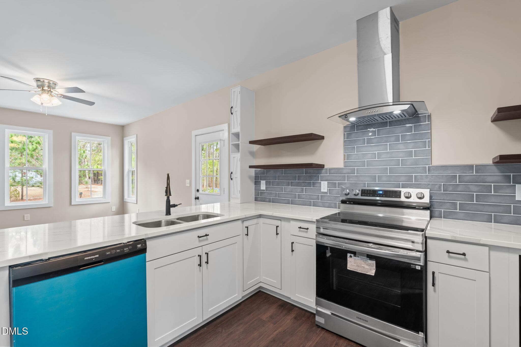 Subway Tile Backsplash - 147 Creek Bend Drive, Vass, NC 28394