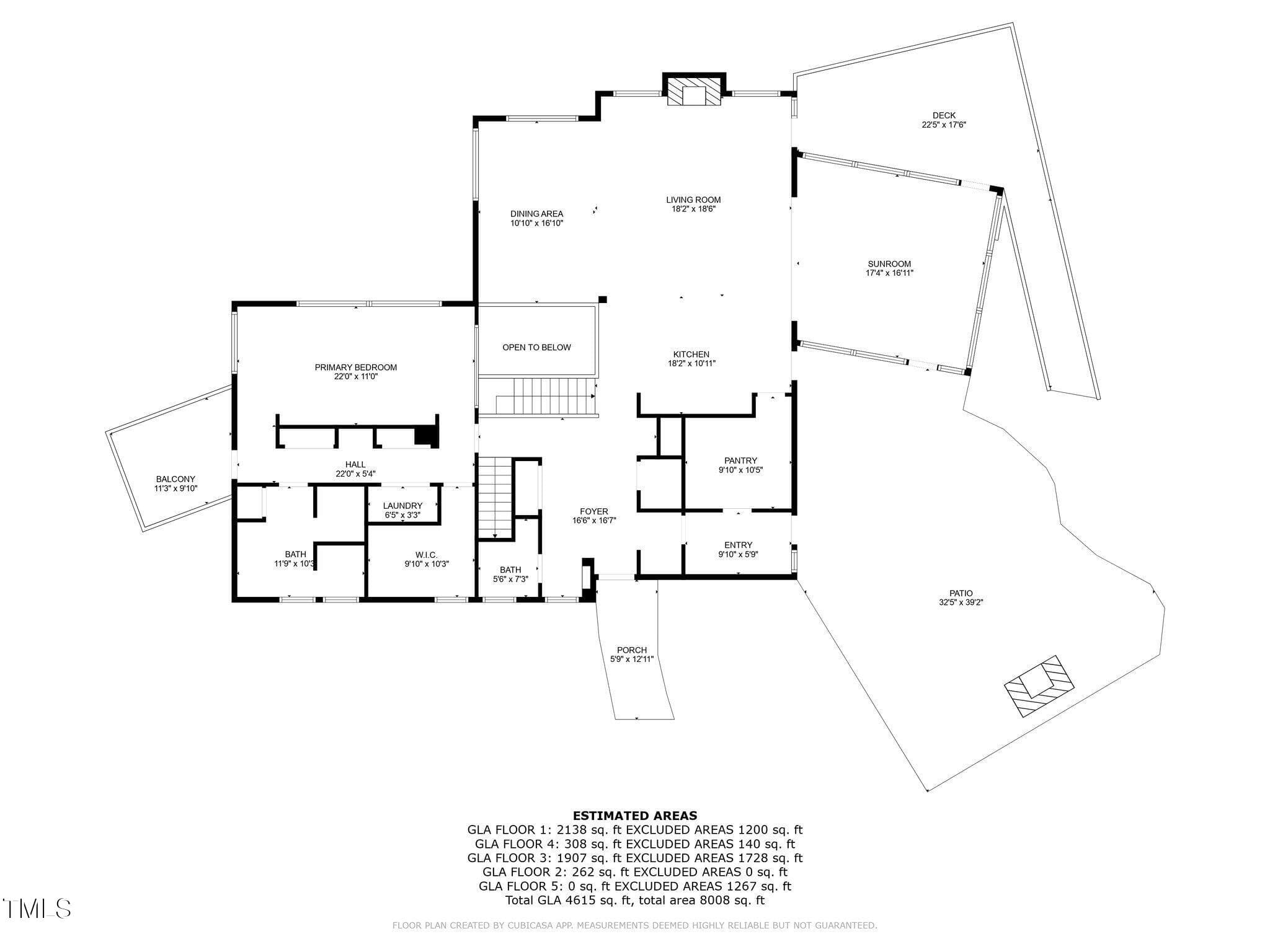 MAIN FLOOR PLAN - 343 Lakewood Pointe Drive, Roxboro, NC 27574