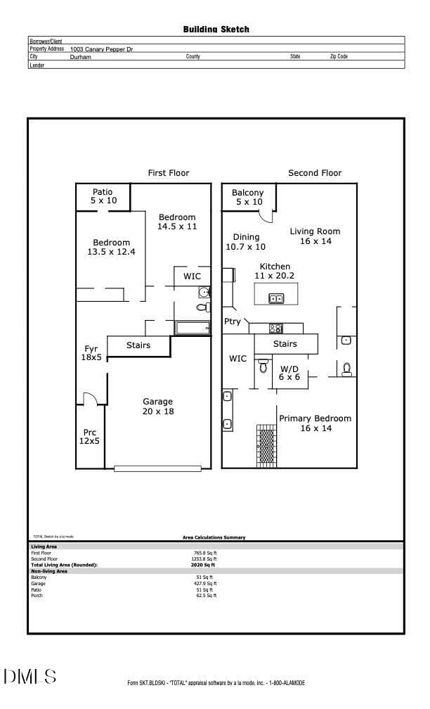 1003_Canary_Pepper_Drive_Floor_Plan - 1003 Canary Pepper Drive, Durham, NC 27713, Durham