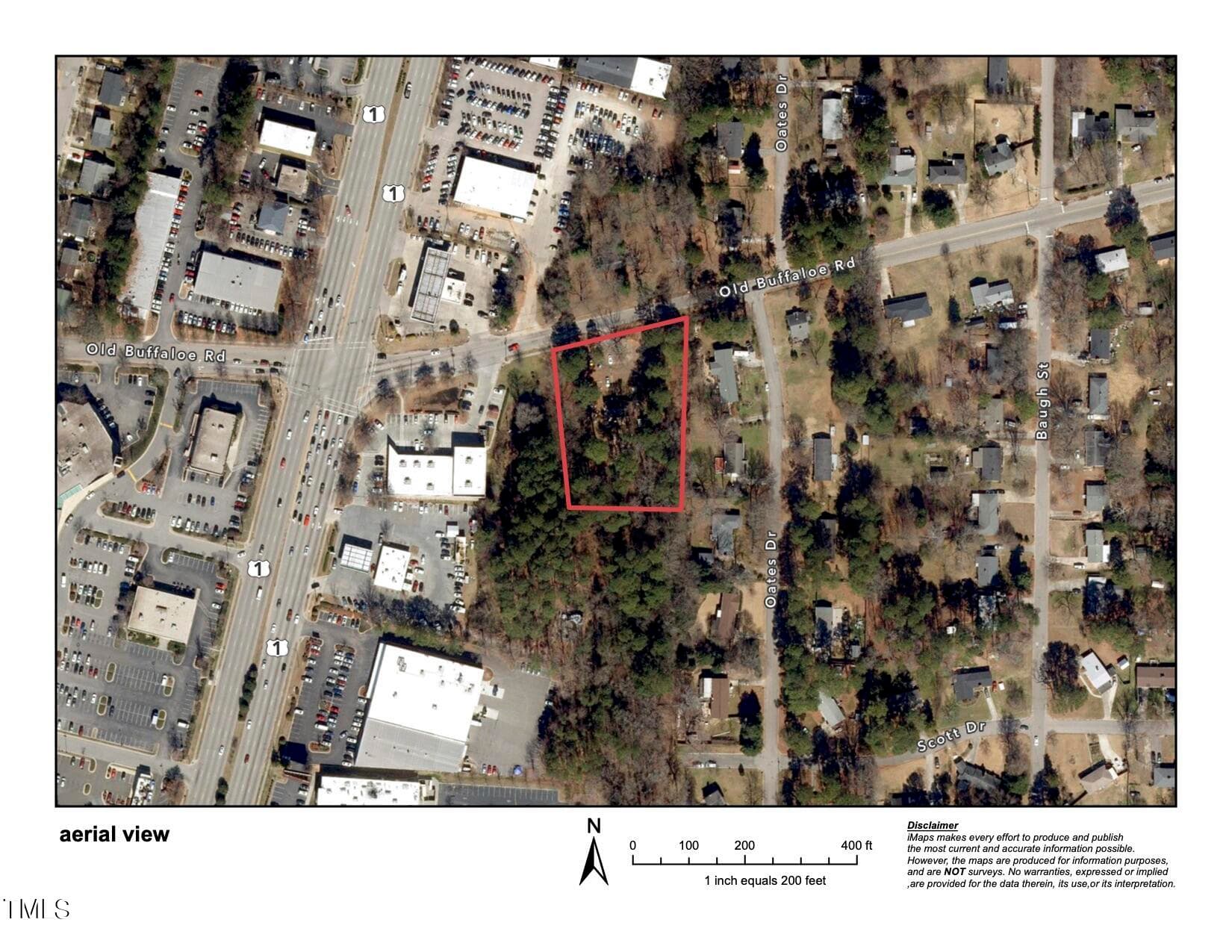 birds eye view - 3206 Old Buffaloe Road, Raleigh, NC 27604, Raleigh