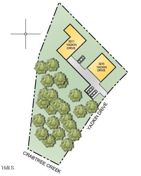 Site Plan - 3811+3815 Yadkin Drive, Raleigh, NC 27609, Raleigh