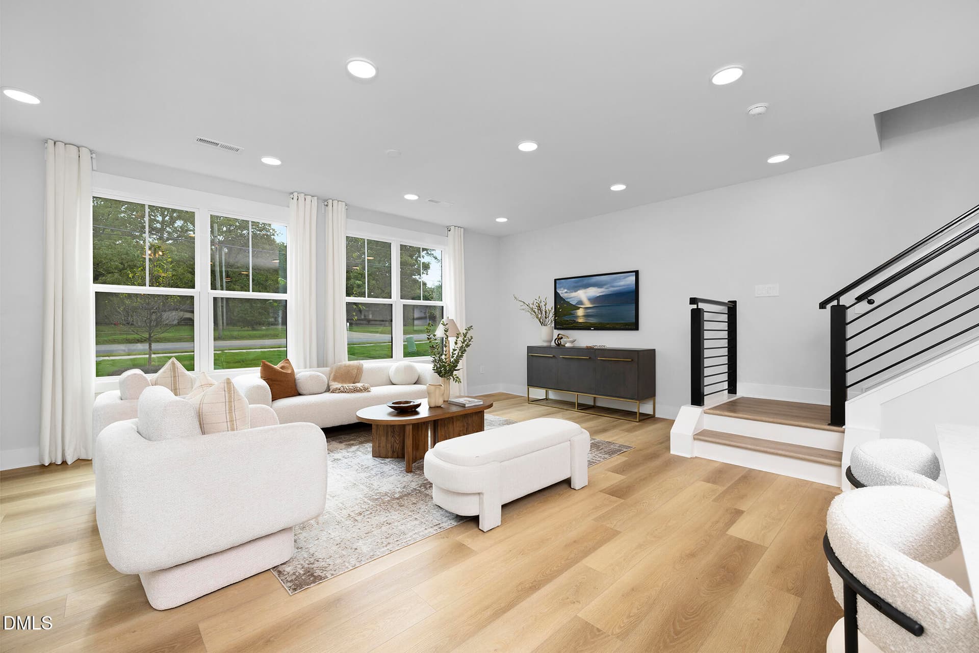 Open Floorplan with LVP flooring - 709 Trailboard Road, Fuquay Varina, NC 27526
