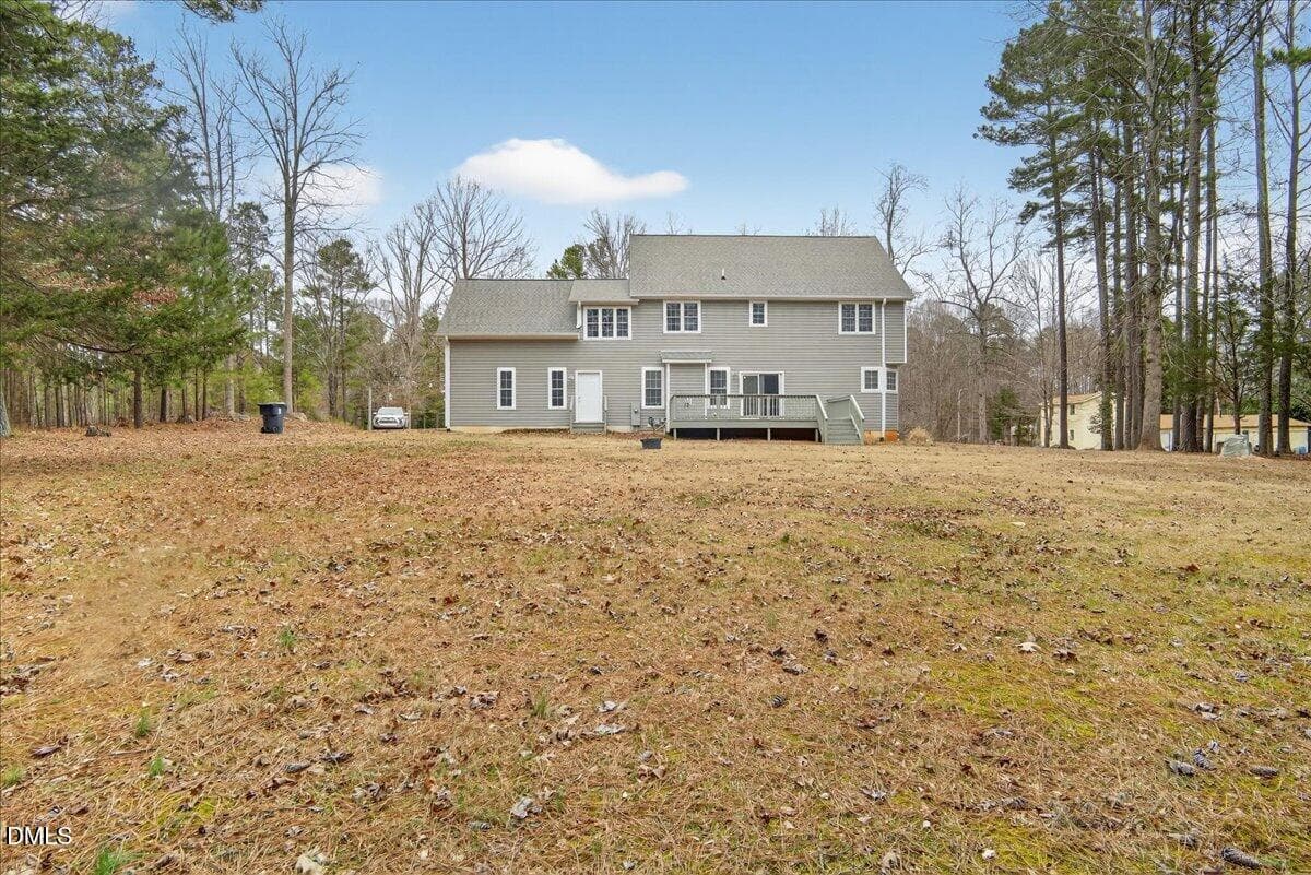 Rear elevation - 4098 Charlie Harris Road, Oxford, NC 27565