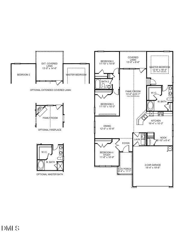 Plan 1830 - Floor Plans - 140 Galway Road, Lillington, NC 27546