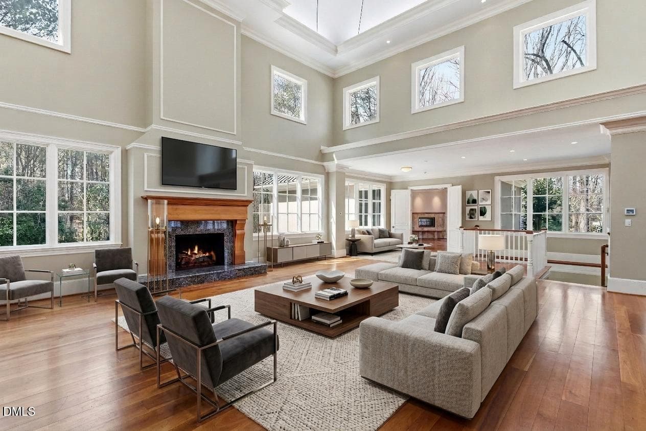 Living - 6309 Wakefalls Drive, Wake Forest, NC 27587