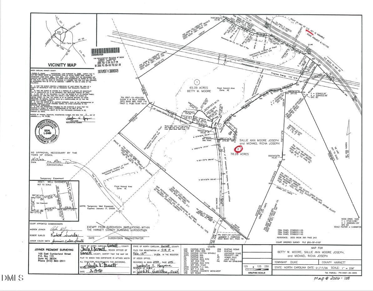 JOSEPH 78.28 AC SURVEY - 0 Old Farm Road, Erwin, NC 28339