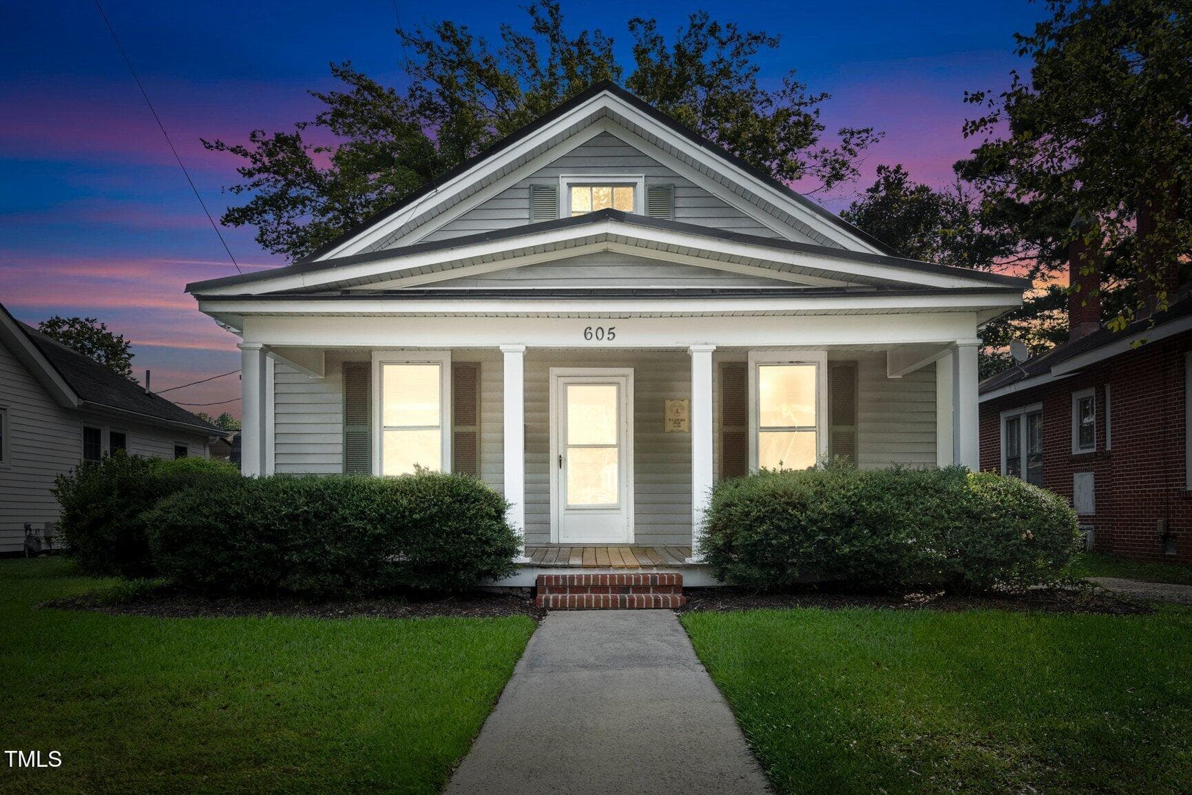 Twilight Exterior - 605 Saint David Street, Tarboro, NC 27886