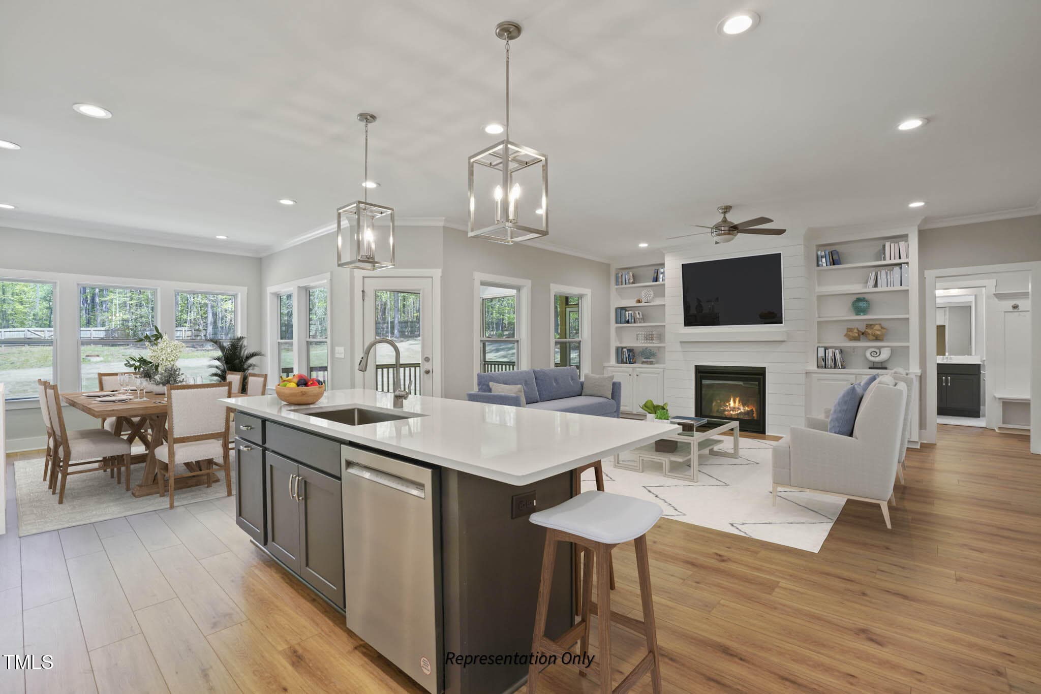 Kitchen - 219 Sweetfern Lane, Zebulon, NC 27597