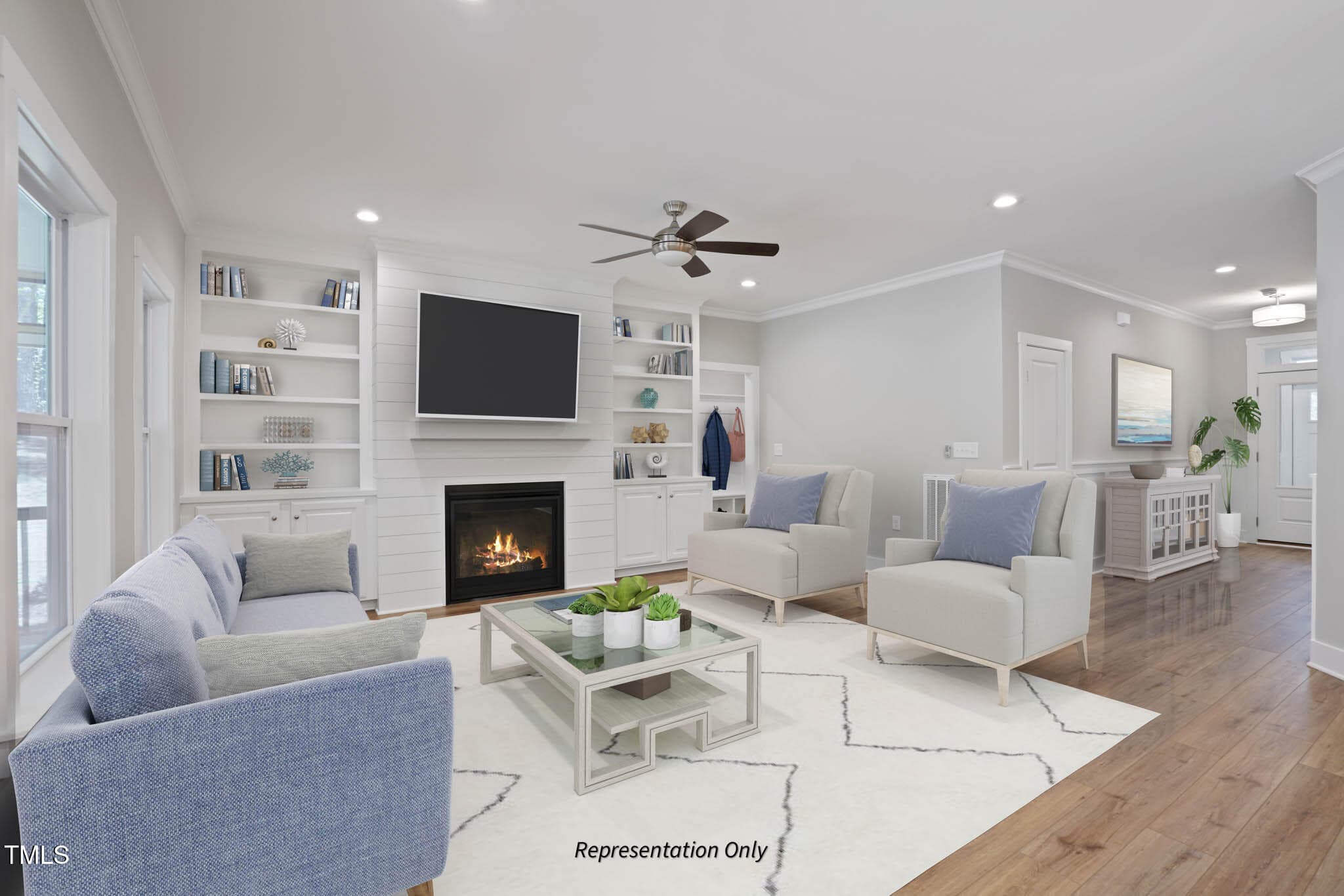 Family Room - 219 Sweetfern Lane, Zebulon, NC 27597