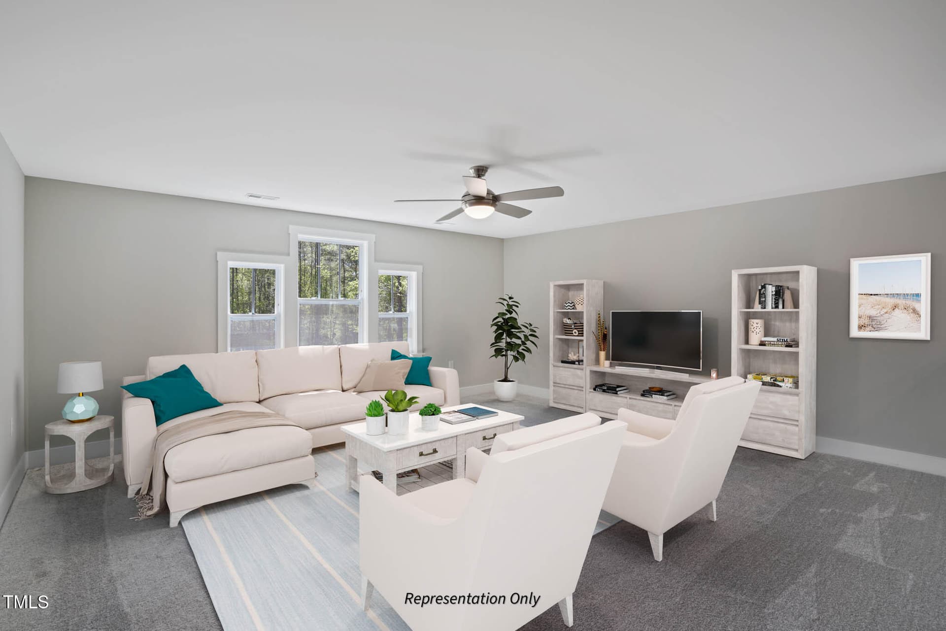 Game room - 219 Sweetfern Lane, Zebulon, NC 27597