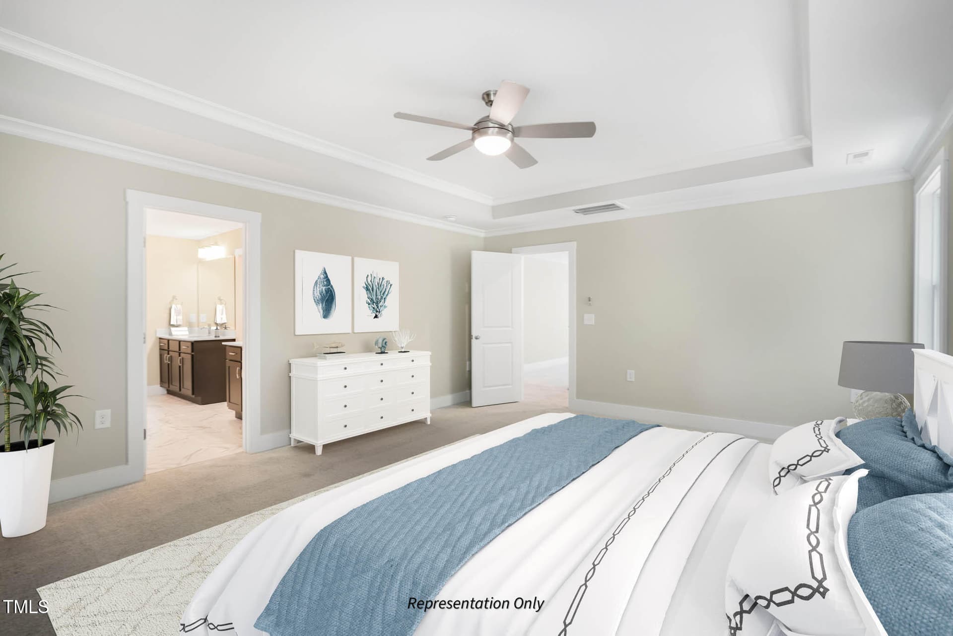 Primary Bedroom - 219 Sweetfern Lane, Zebulon, NC 27597