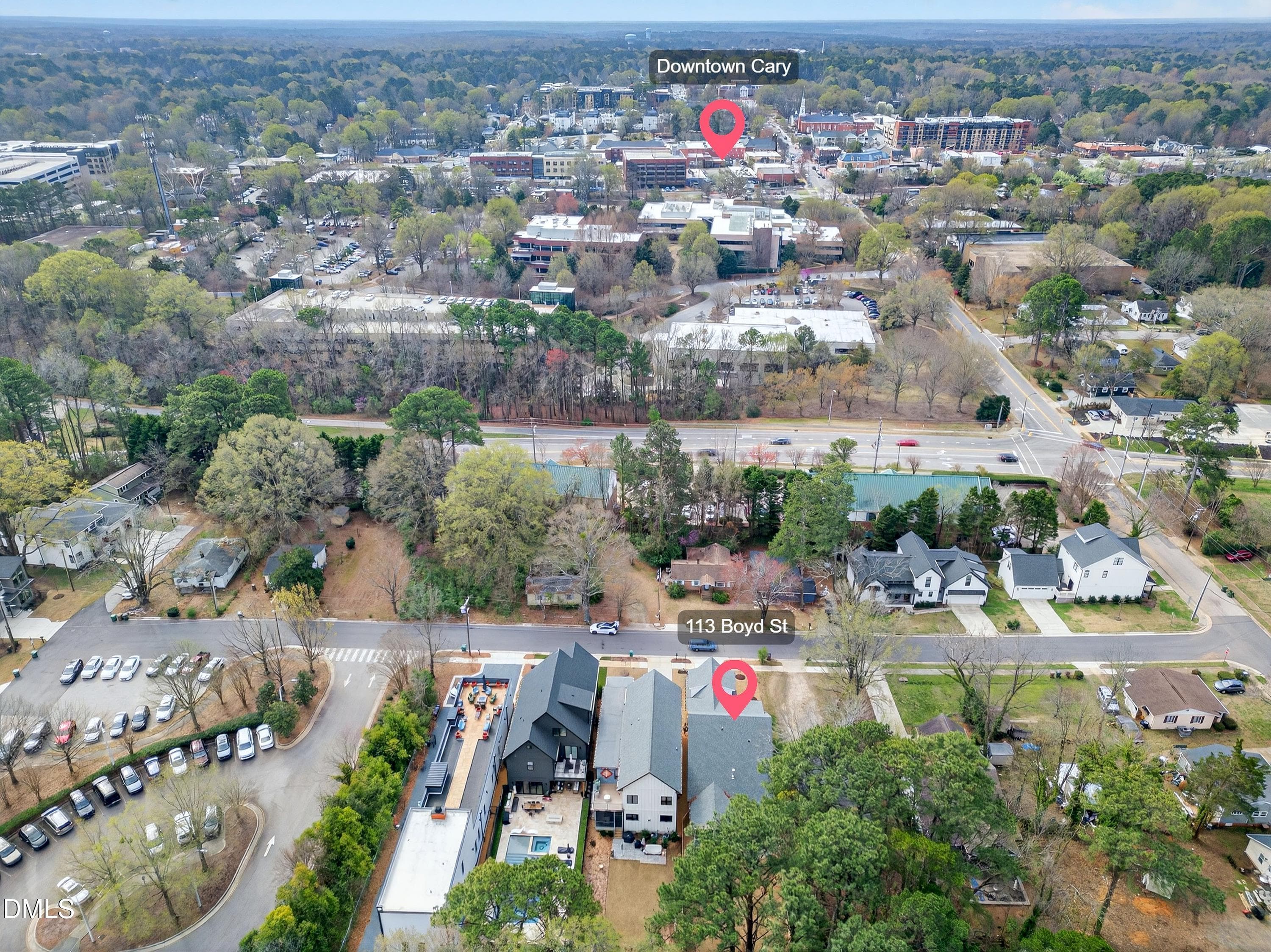 Aerial-6 - 113 Boyd Street, Cary, NC 27513, Cary