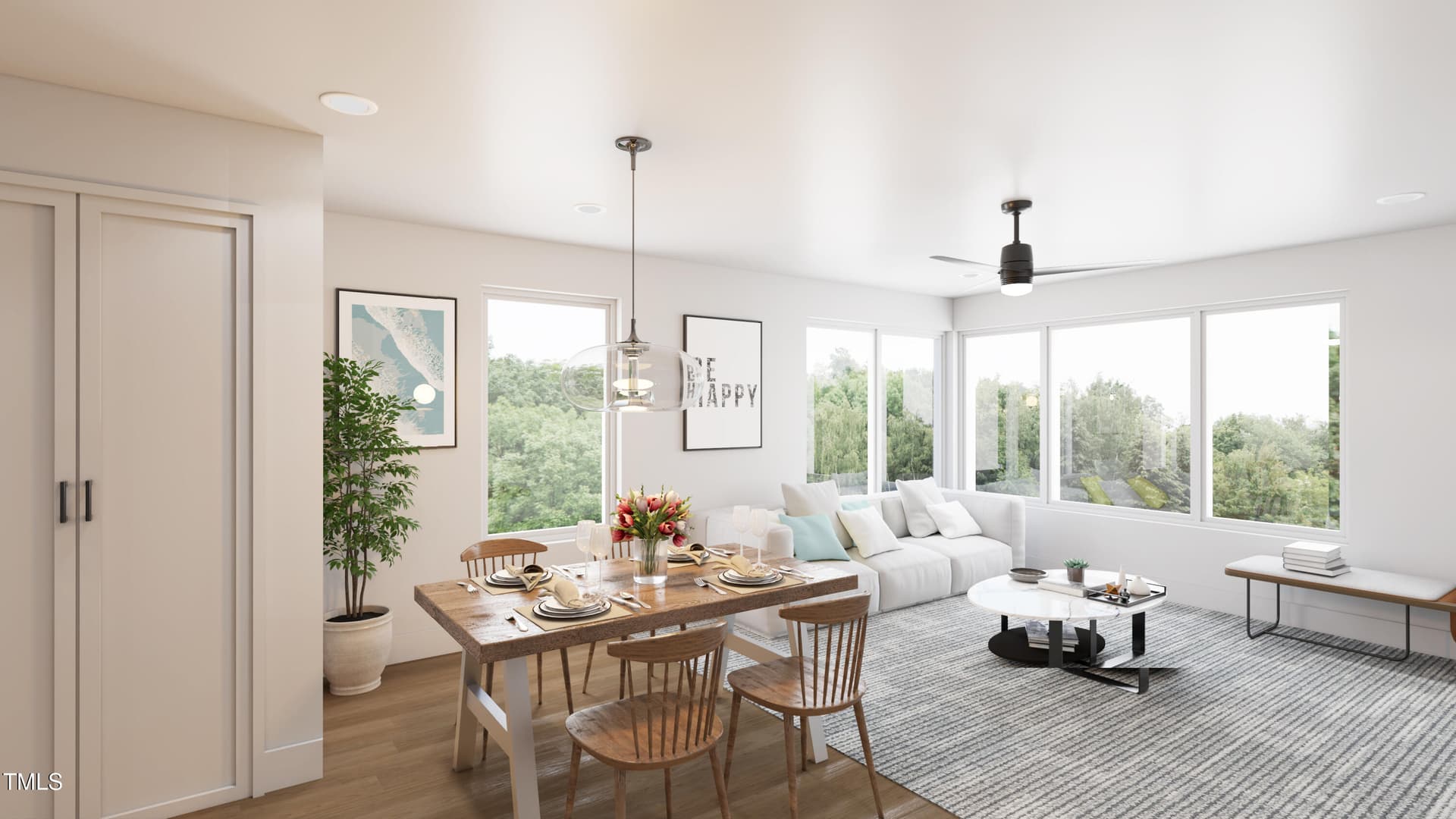 South-Green-Flats_Unit-T4-Open-Living_hi - 120 Two Hills Drive 203a, Carrboro, NC 27510