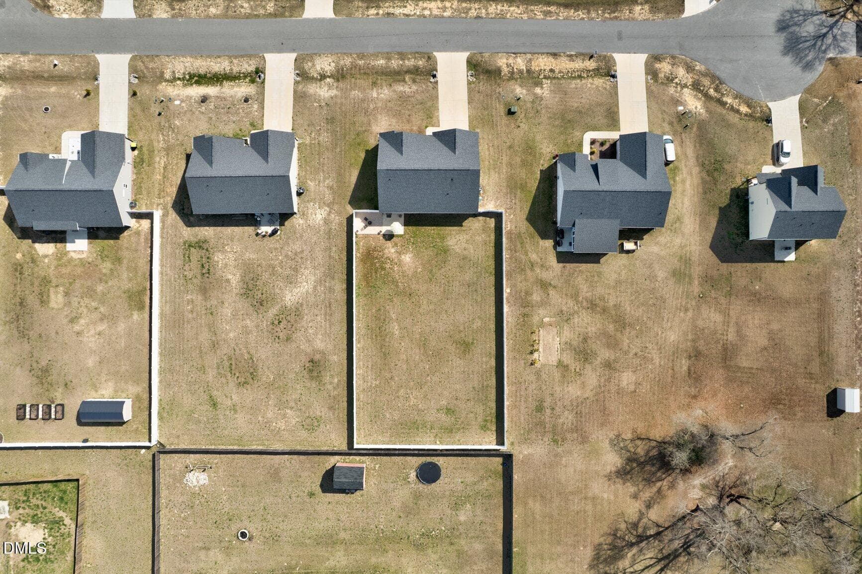 Aerial View - 9122 Byron Court, Bailey, NC 27807