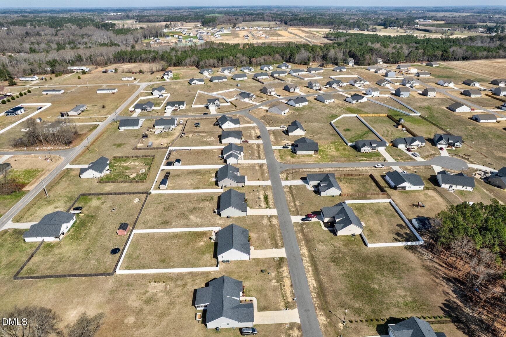 Neighborhood Aerial View - 9122 Byron Court, Bailey, NC 27807