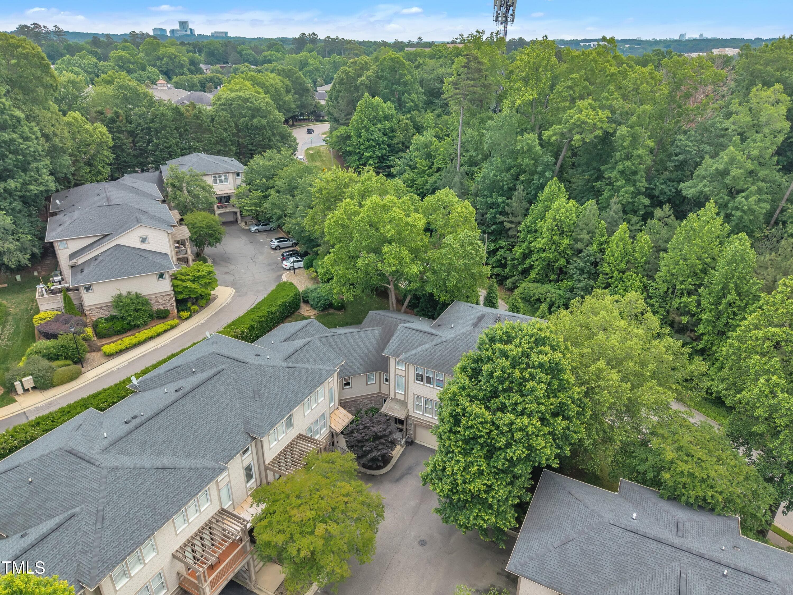 Drone View of Front - 4802 Glenmist Court, Raleigh, NC 27612, Raleigh