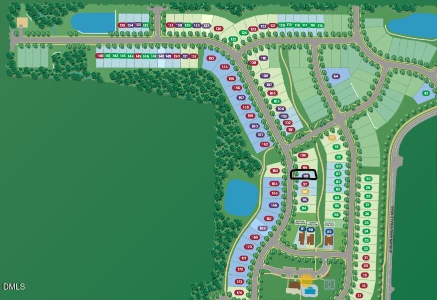 98 Site Plan - 252 Mugby Road #98, Raleigh, NC 27604, Raleigh