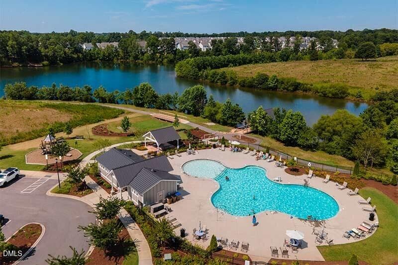 HV pool and lake - 600 Brackenberry Alley, Wake Forest, NC 27587