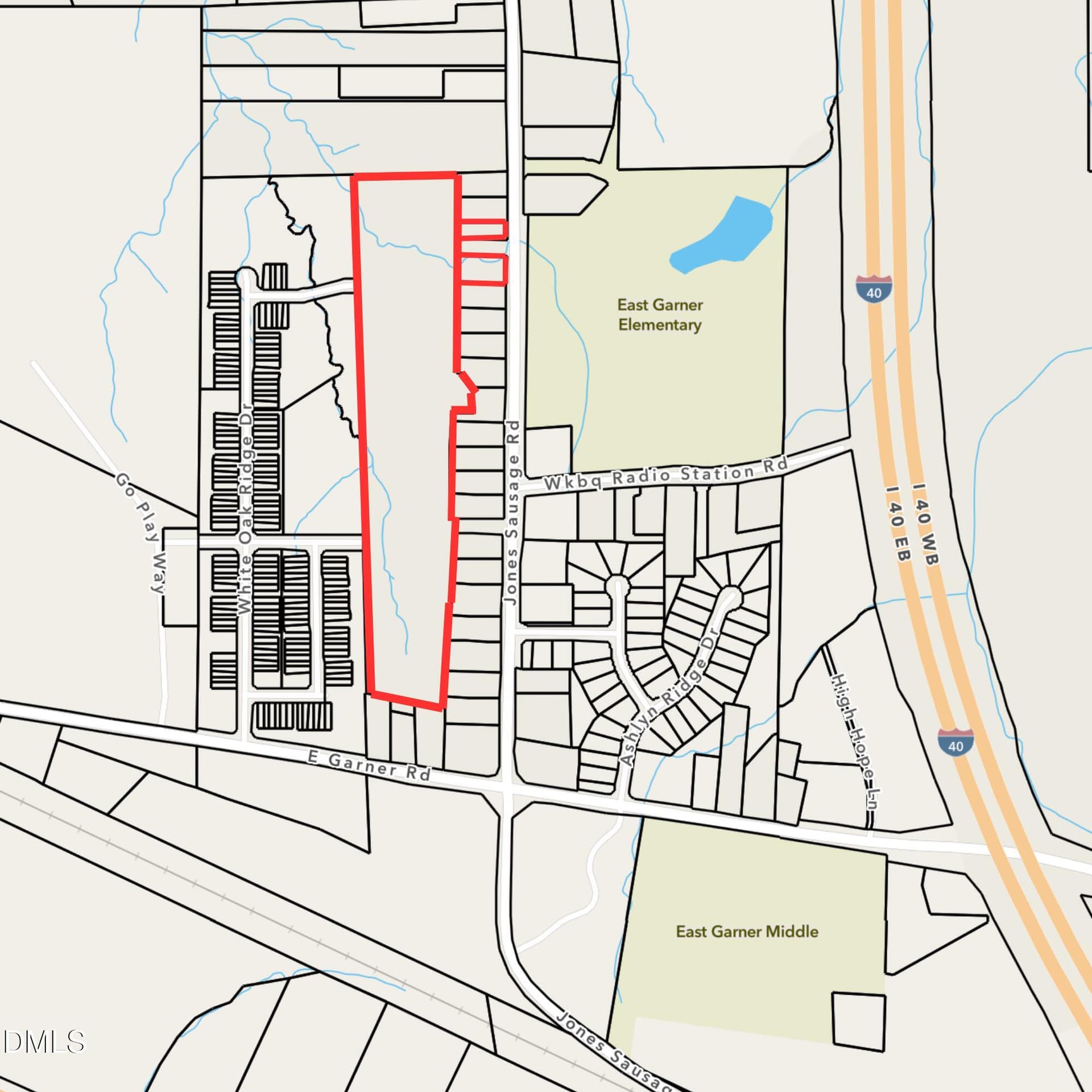 land map - 0 Jones Sausage Road, Garner, NC 27529