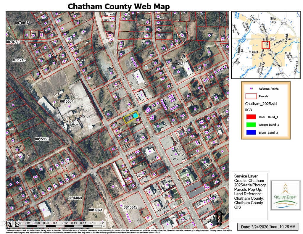 Gis.Aerial.2 - 517 N 2nd Avenue, Siler City, NC 27344