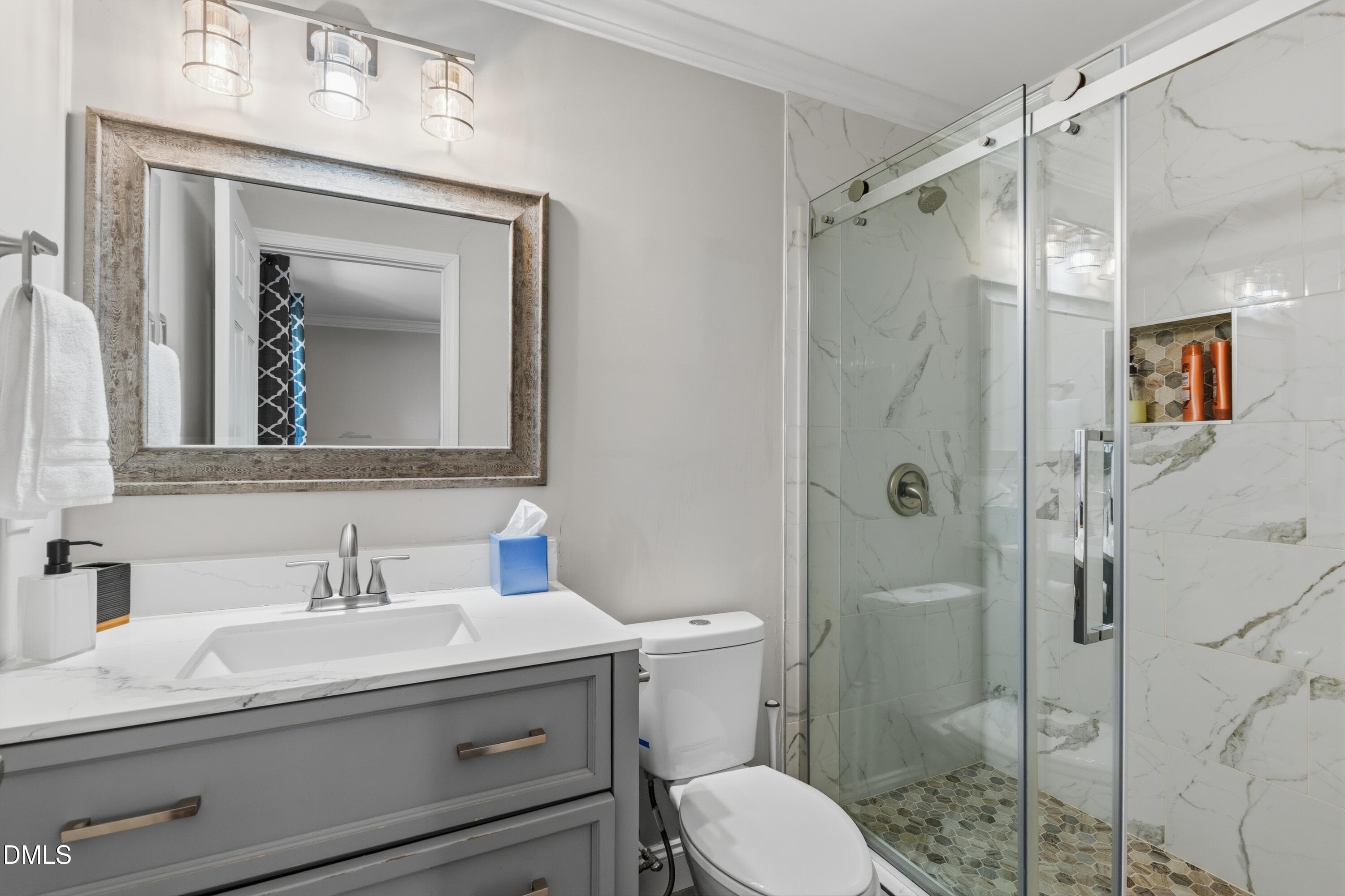 Main Primary Bath - 1406 South Street, Durham, NC 27707, Durham